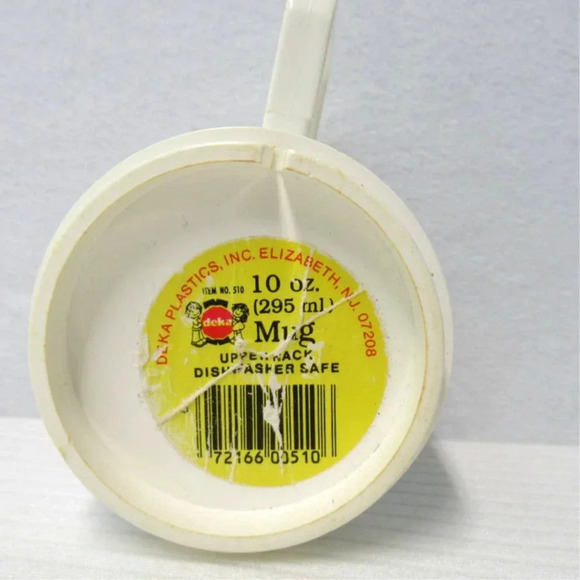 Cartoon Smurfs Cup and Care Bear Mug 1980's Deka USA Plastic Vintage - Picture 4 of 11